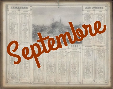 Éphémérides - Septembre