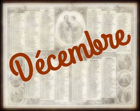 Éphémérides - Décembre
