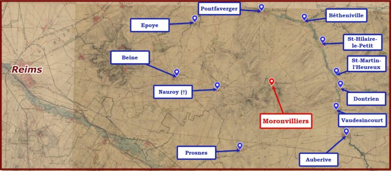 Moronvilliers : carte de situation