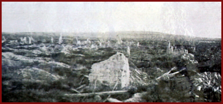 Moronvilliers en 1926 : vue du village en 1917