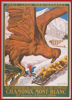 Chamonix 1924 : affiche