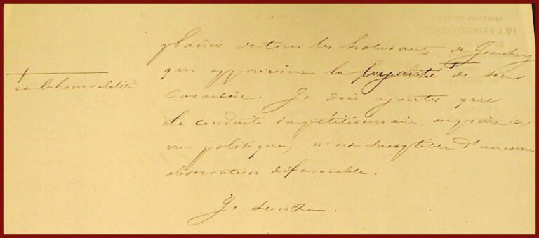 La Légion d'honneur de Louis ALLART : courrier