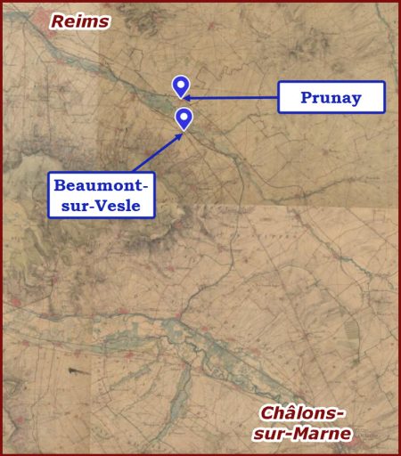Le testament de Marguerite LEROY : carte de situation