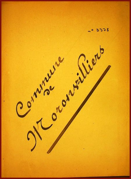 Le dossier des dommages de guerre de Moronvilliers : Page de titre