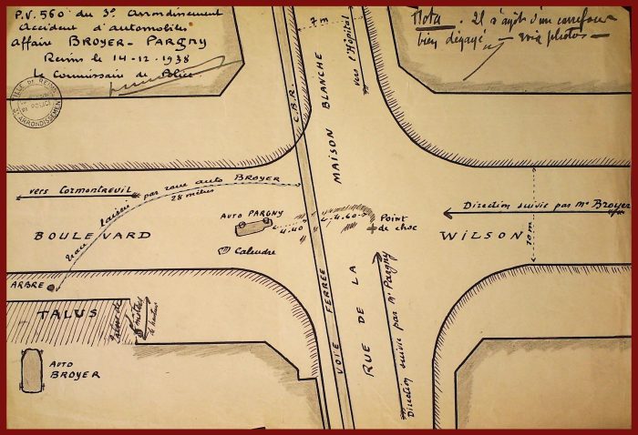 Un accident de la route : plan