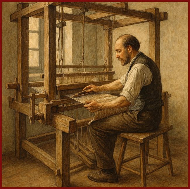 Représentation d'un tisserand